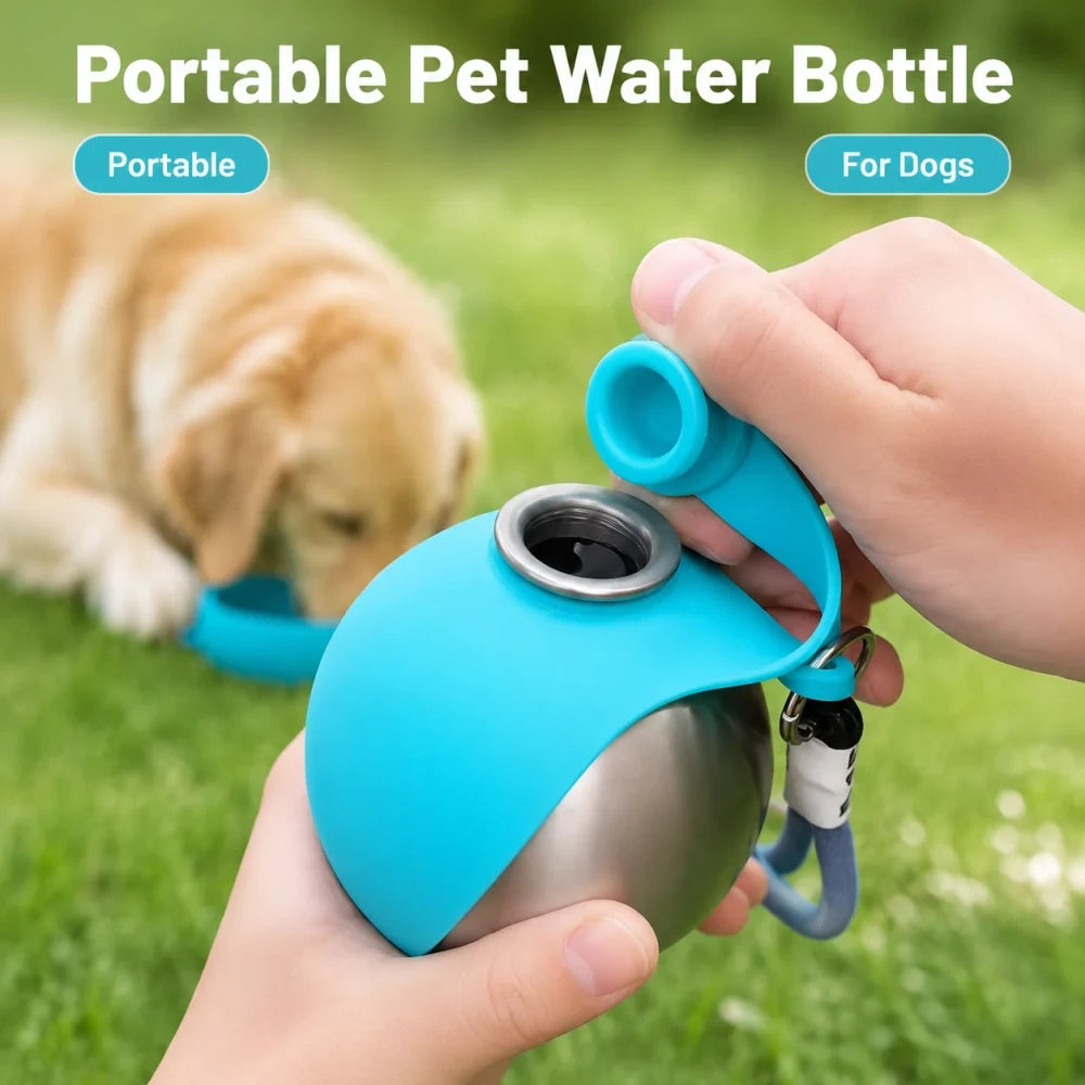 Portable Stainless Steel Dog Water Bottle